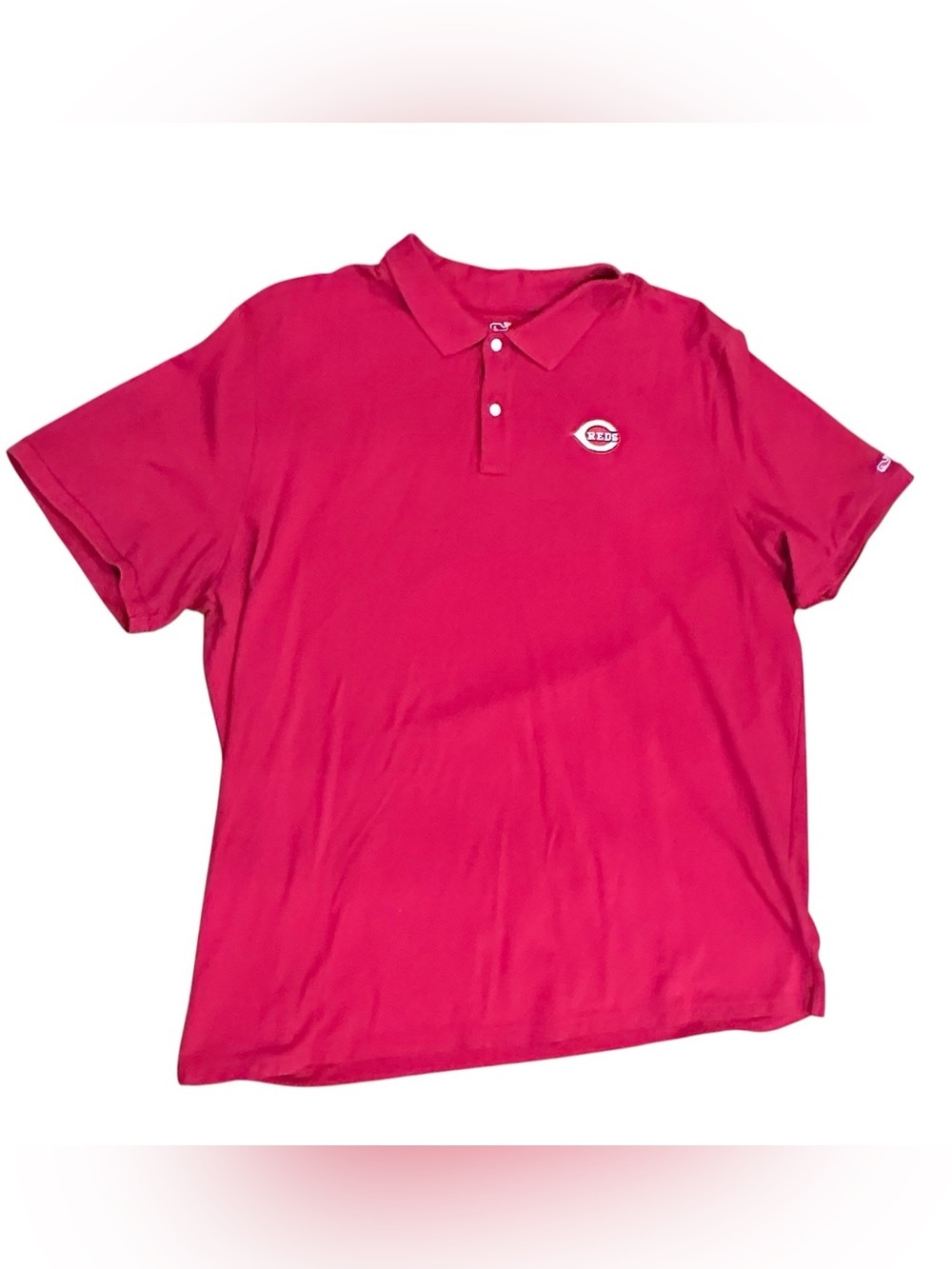Men’s Vineyard Vines Cincinnati Reds Golf Polo Shirt Size XXL 2XL NWOT